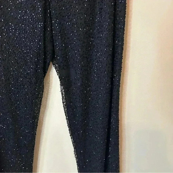 Vintage Beaded Sequin Pants and Tank Set Brilliante and Scala Size M - Picture 13 of 16